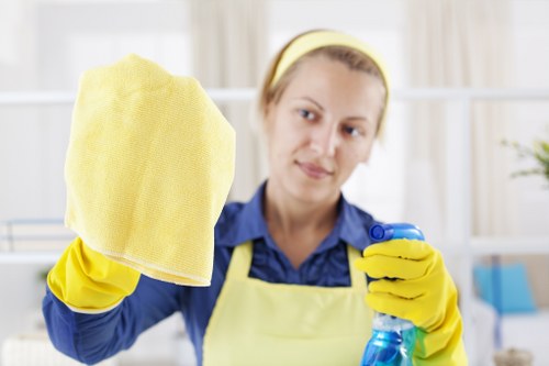 Local carpet cleaner working in a luxury Knightsbridge apartment