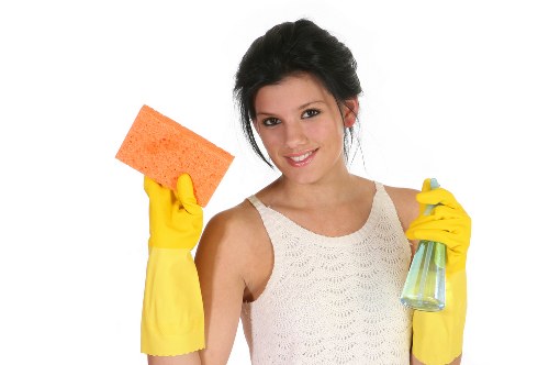 Local cleaner preparing for a domestic cleaning visit in Knightsbridge