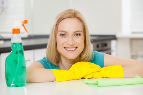 Professional house cleaning in a Knightsbridge apartment with elegant interiors