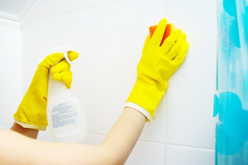 Professional carpet cleaning equipment used in a Knightsbridge apartment