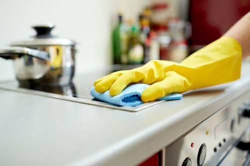 Carpet cleaning service restoring a high-end floor covering