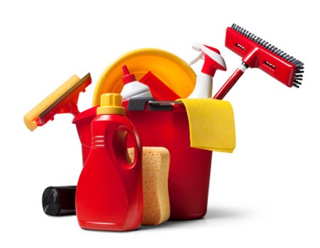 Office cleaning team working in a Knightsbridge commercial building
